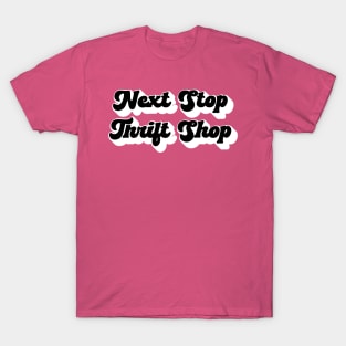 Lispe Next Stop Thrift Shop light shadow T-Shirt